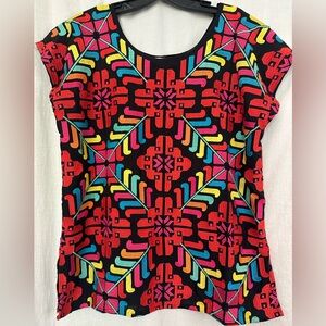 Colorful Geometric Women's Top